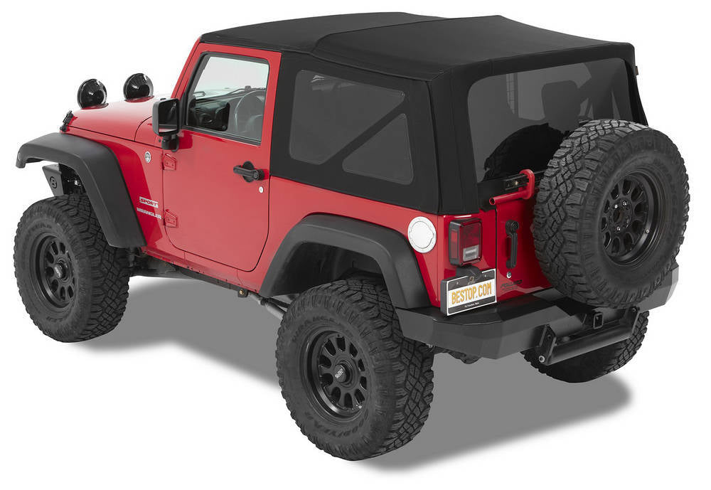 Bestop Supertop NX Black Twill 07-16 Wrangler JK 2 Door