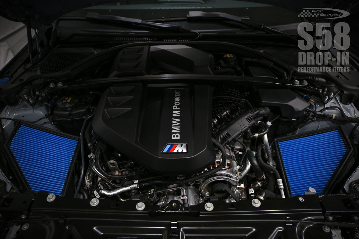 BMS Drop-In Performance Air Filters for S58 BMW G80 M3, G82 G83 M4, & 2023+ G87 M2 - view 4