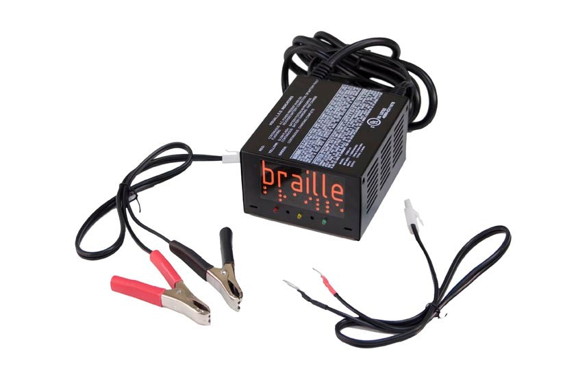 Cargador de batería electrónico Braille de 2 amperios