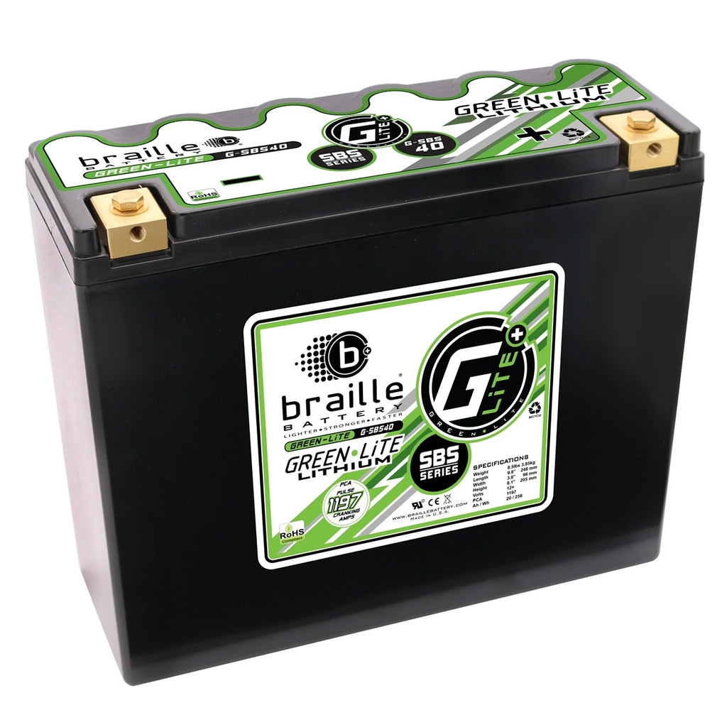 Braille Battery Green-Lite Lithium G-SBC40 Battery 1197 Amp