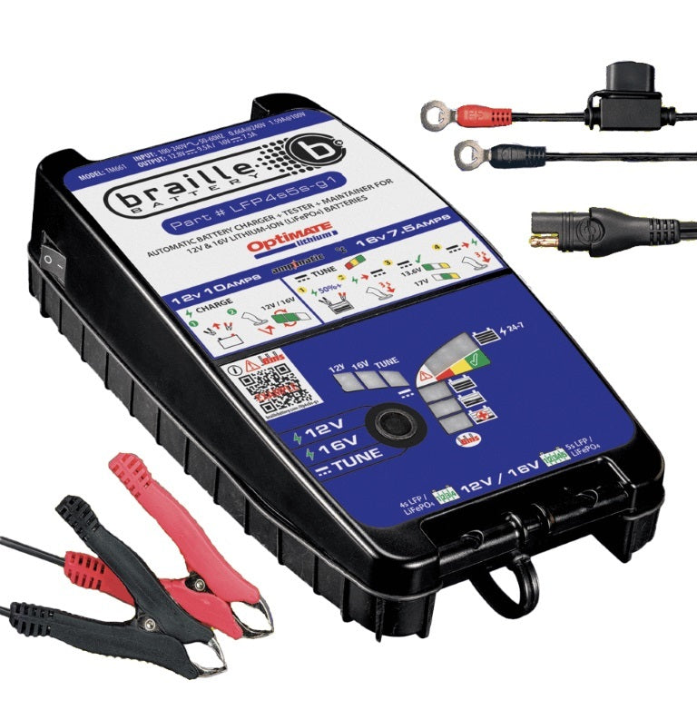 Braille Battery 16-Volt Lithium Battery Charger