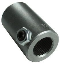 Cargar imagen en el visor de la galería, Borgeson Steel steering coupler. Fits 3/4in.-36 Spline X 3/4in. Smooth bore.