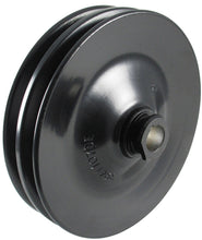 Load image into Gallery viewer, Borgeson OEM GM Power steering pulley. Steel 2 Row keyway style. Painted black.