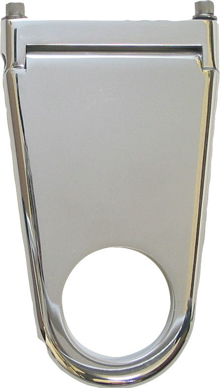 Columna Borgeson con caída; estilo en blanco; columna de 2 pulgadas x caída de 2 pulgadas; aluminio pulido