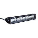 10 in. Single Row LED Light Bar; Chrome Face