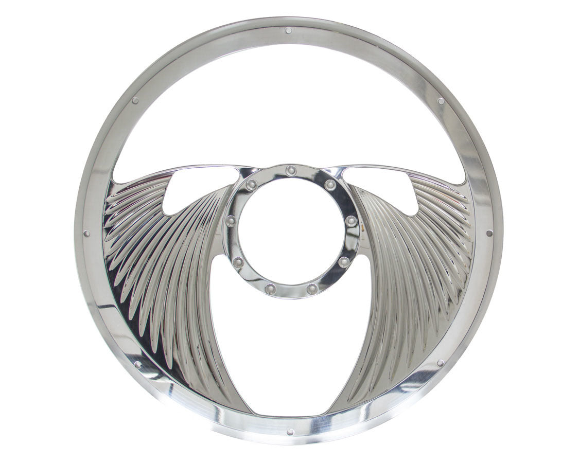 Billet Specialties Half Wrap Steering Wheel -Eagle Polished
