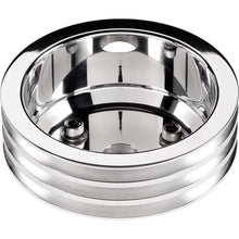 Cargar imagen en el visor de la galería, SBC 3 GRV Crank Pulley LWP Polished