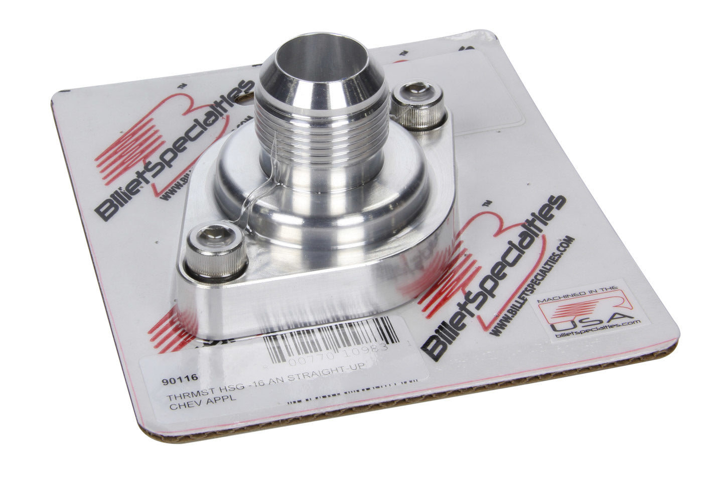 Billet Specialties Thermostat Housing -16AN Straight Up Chevy