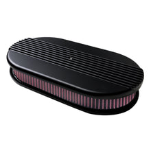 Cargar imagen en el visor de la galería, Billet Specialties Air Cleaner Dual Quad Ribbed Black