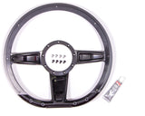 Steering Wheel Camber D-Shaped 14in Black