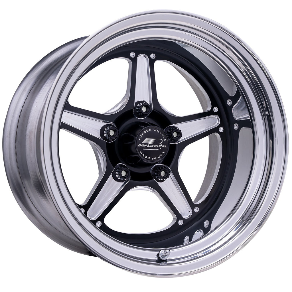 Billet Specialties Street Lite Black Wheel 15X10 3.5IN BS