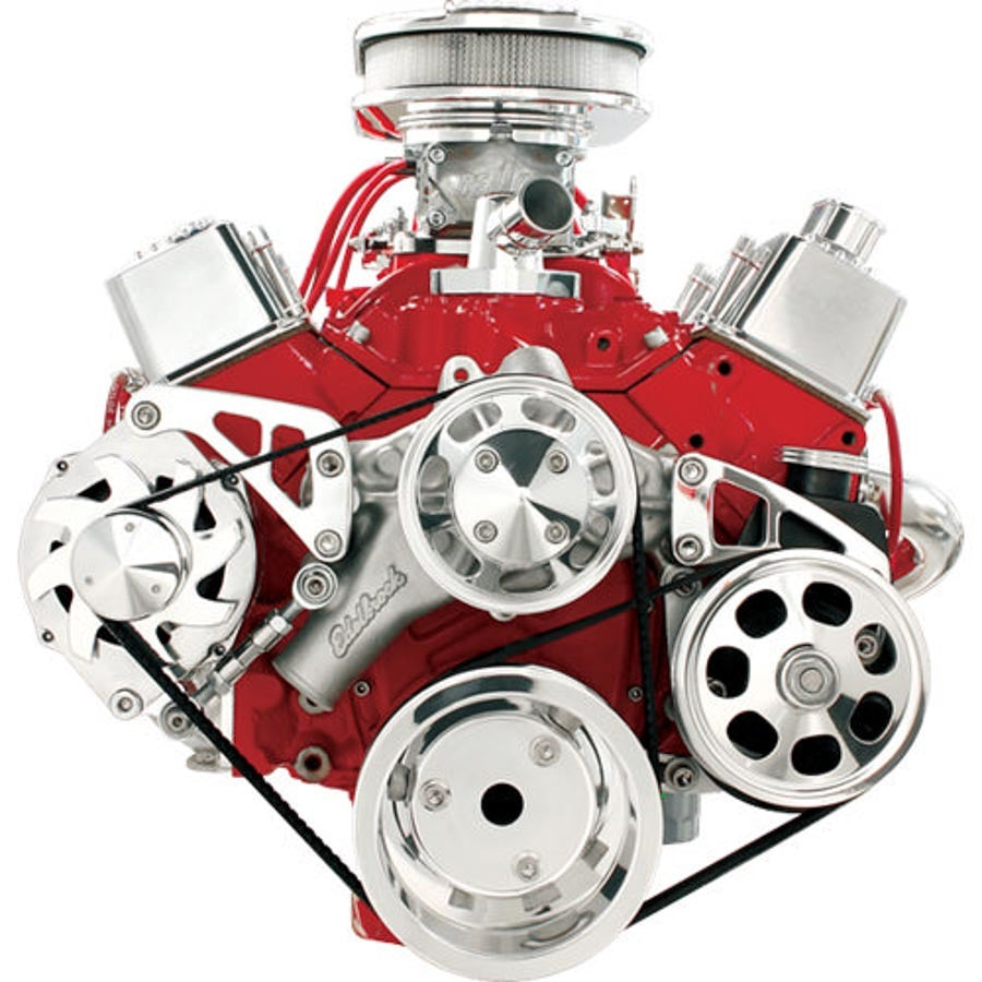 Billet Specialties SBC LWP Serpentine Conversion KIt Polished