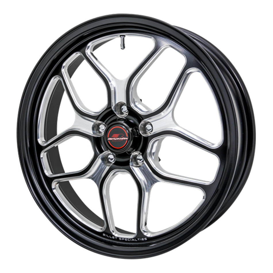 Rueda Billet Specialties Win Lite negra de 18 x 5 pulgadas y 2,125 pulgadas BS