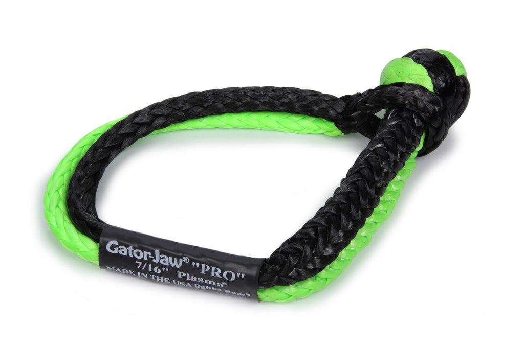 7/16in Gator Jaw Soft Shackle Green/Black