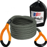 Juego de equipo de recuperación para Jeep Bubba Rope de 3/4 in x 30 ft, color gris y naranja