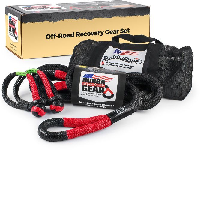 Bubba Rope Truck Recovery Gear Set 7/8in x 30ft Black/Red