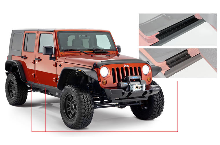 Bushwacker 18-   Jeep Wrangler JL Trail Armor Rocker Panel