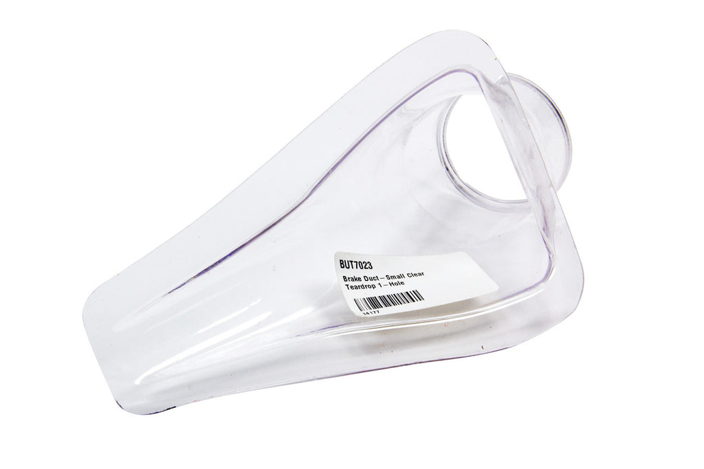 Butler Built Brake Duct-Small Clear Teardrop 1-Hole