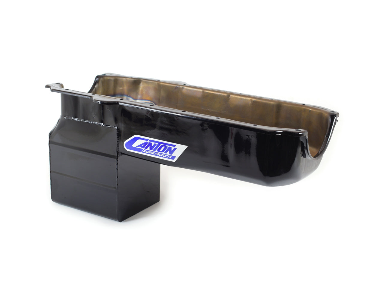 Canton S-10 V8 7qt Steel Oil Pan 10in Deep — Fits Small Block Chevy Engine Swaps