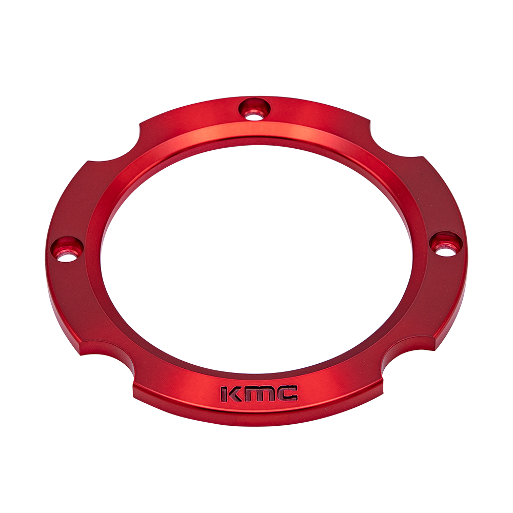 KS CAP RING 4X156 - ANODIZED RED