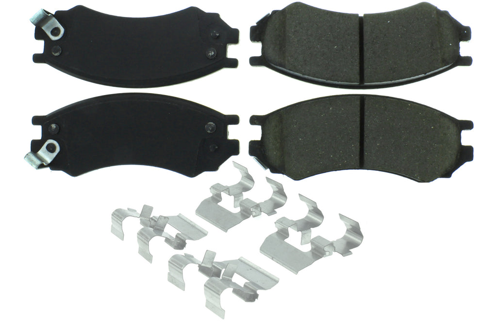 Centric Parts Posi-Quiet Semi-Metallic Brake Pads with Hardwar