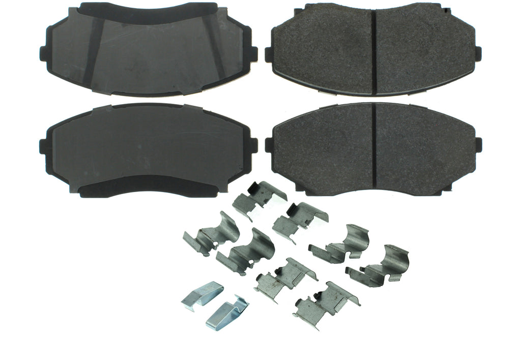 Centric Parts Posi-Quiet Semi-Metallic Brake Pads with Hardwar