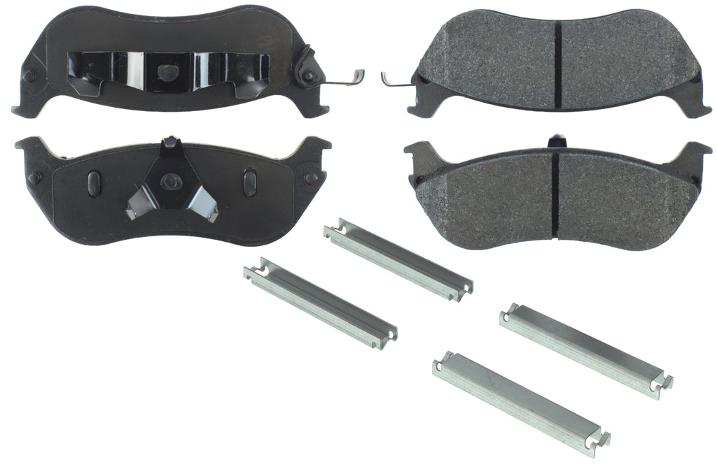 Centric Parts Posi-Quiet Semi-Metallic Brake Pads with Hardwar