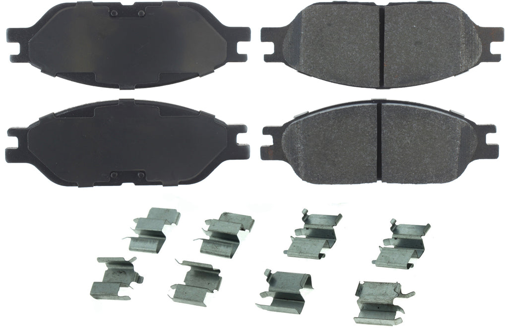 Centric Parts Posi-Quiet Semi-Metallic Brake Pads with Hardwar