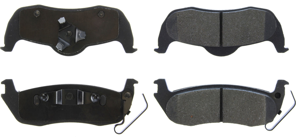 Centric Parts Posi-Quiet Semi-Metallic Brake Pads with Hardwar