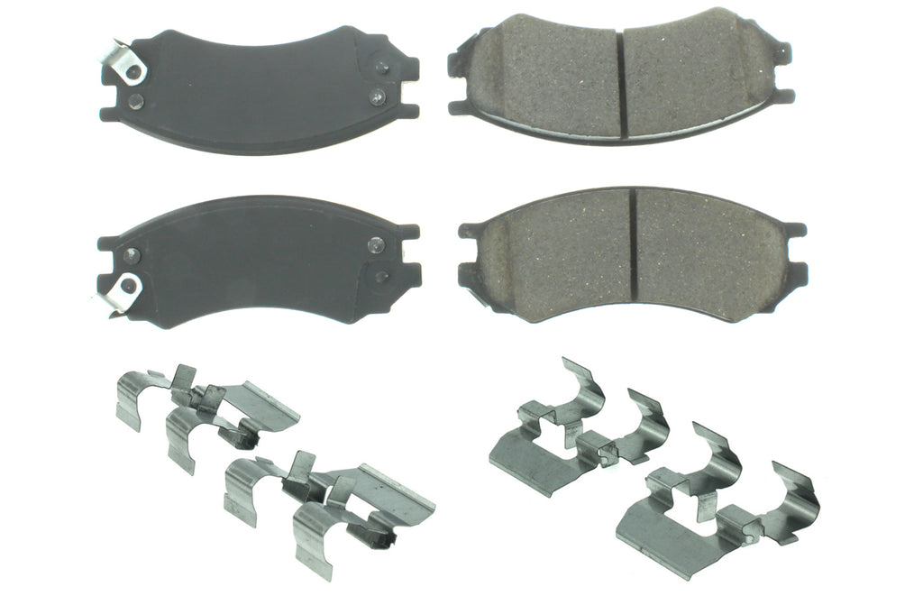 Centric Parts Posi-Quiet Ceramic Brake Pads with Shims and Har