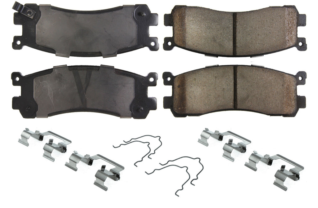 Centric Parts Posi-Quiet Ceramic Brake Pads with Shims and Har