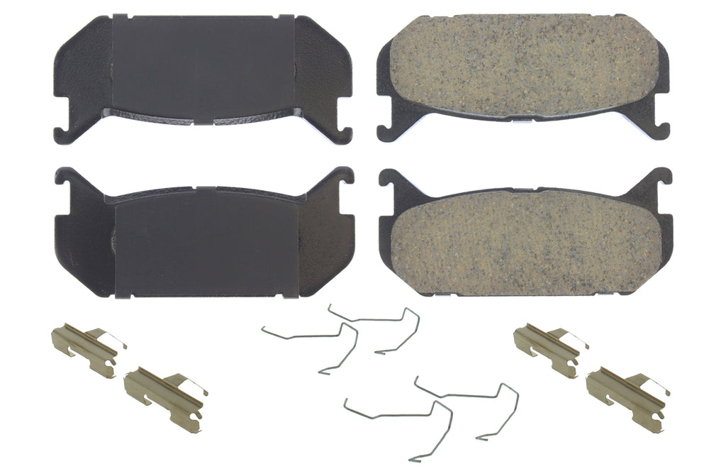 Centric Parts Posi-Quiet Ceramic Brake Pads with Shims and Har