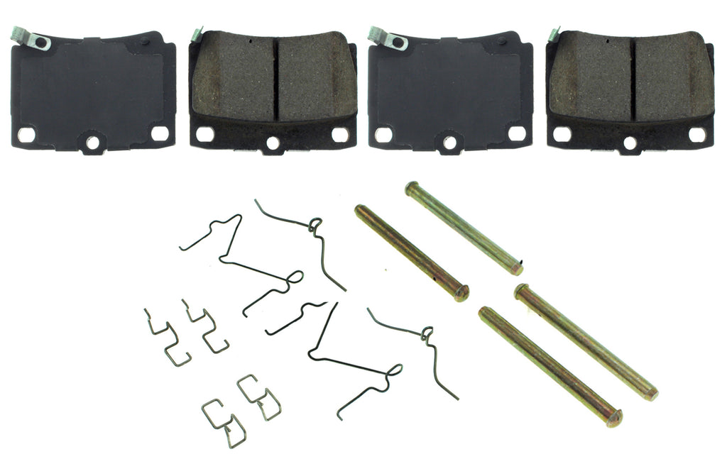 Centric Parts Posi-Quiet Ceramic Brake Pads with Shims and Har