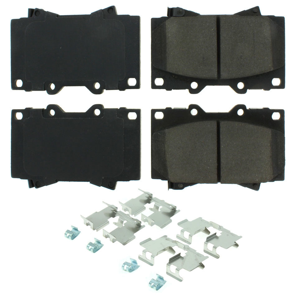 Centric Parts Posi-Quiet Ceramic Brake Pads with Shims and Har