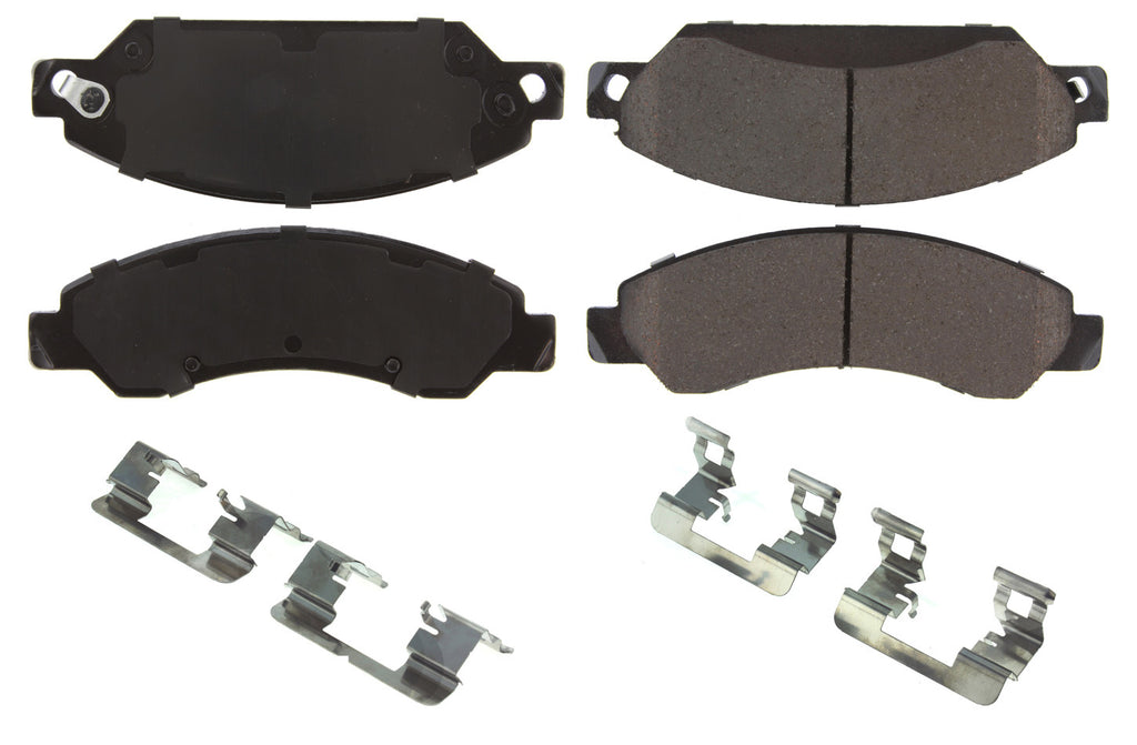 Centric Parts Posi-Quiet Ceramic Brake Pads with Shims and Har