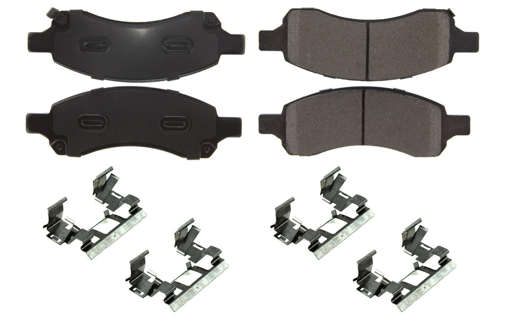 Centric Parts Posi-Quiet Ceramic Brake Pads with Shims and Har