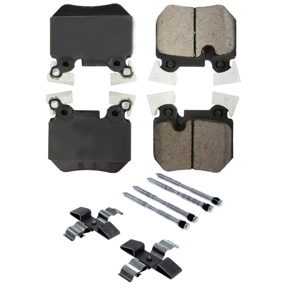 Centric Parts Posi-Quiet Ceramic Brake Pads with Shims and Har