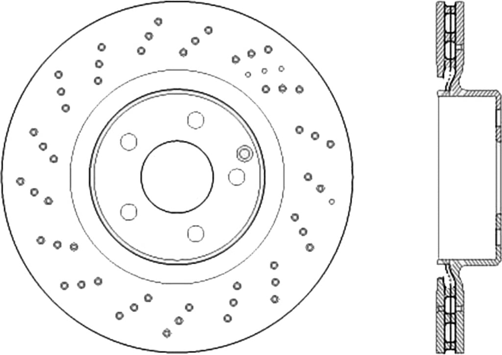 Centric Parts Premium OE Design Drille d Brake Rotor