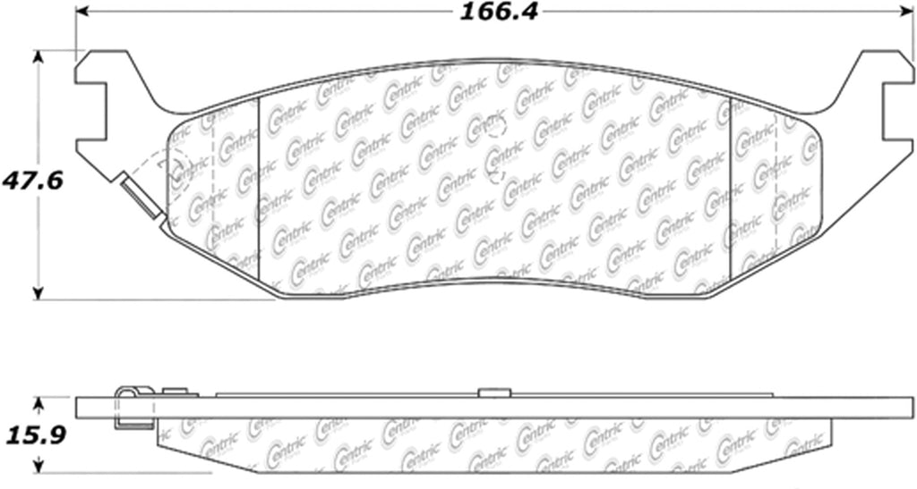 Centric Parts Fleet Performance Brake Pads with Hardware