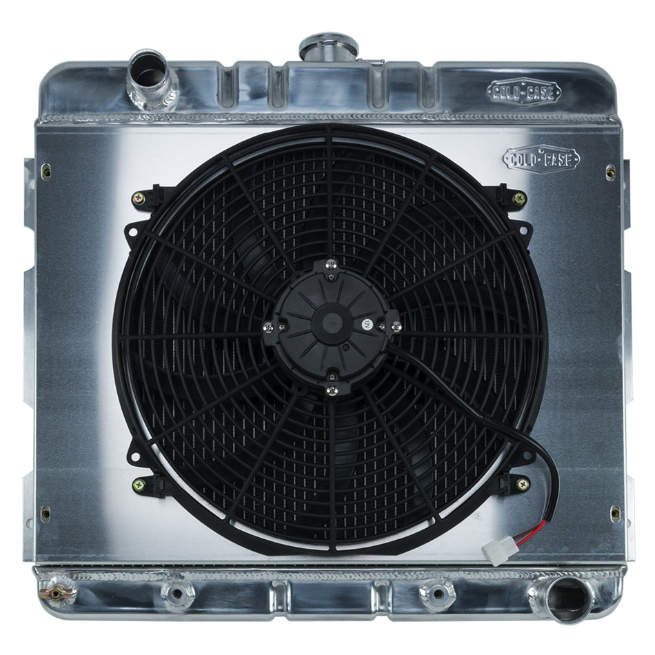 Radiadores COLD-CASE 70-72 Cuerpo A/B Radiador SB y kit de ventilador de 16 pulgadas AT