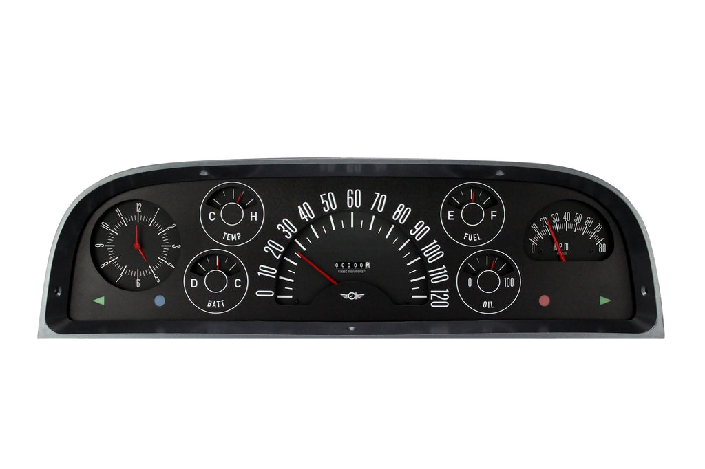 Classic Instruments 60-63 Chevy Truck Gauge Set Black