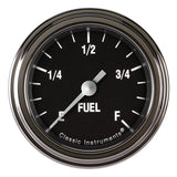 Classic Instruments Hot Rod Fuel Gauge 2-1/8 Full Sweep