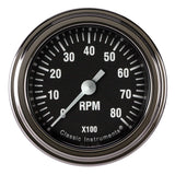 Classic Instruments Hot Rod Tachometer 2-1/8 Full Sweep