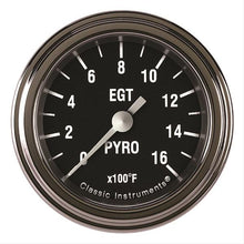 Cargar imagen en el visor de la galería, Classic Instruments Hot Rod Pyrometer 2-1/8 Full Sweep