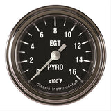 Classic Instruments Hot Rod Pyrometer 2-1/8 Full Sweep