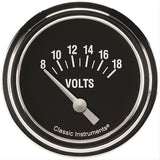 Classic Instruments Hot Rod Volt Gauge 2-5/8 Short Sweep