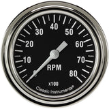 Classic Instruments Hot Rod Tachometer 2-5/8 Full Sweep