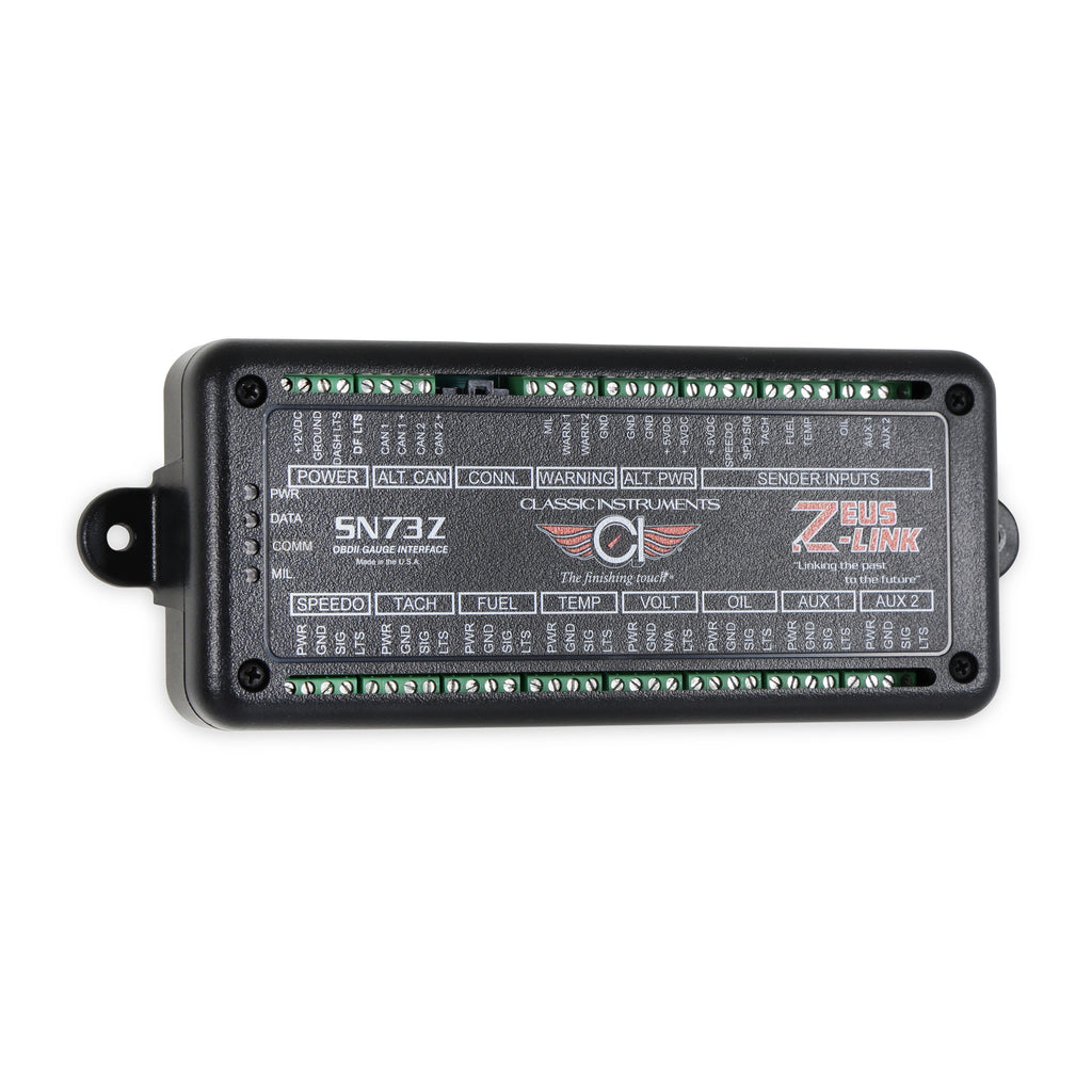 ECU Zeus Link GM OBDII de instrumentos clásicos