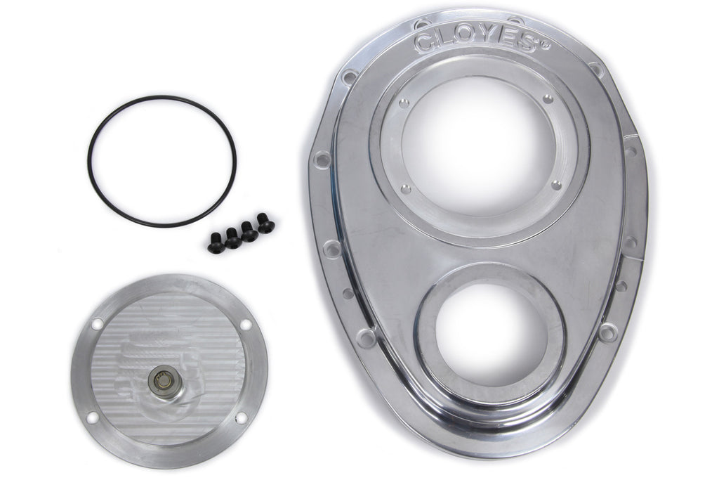 Cloyes Aluminum Timing Cover - SBC w/BBC Snout 2pc.