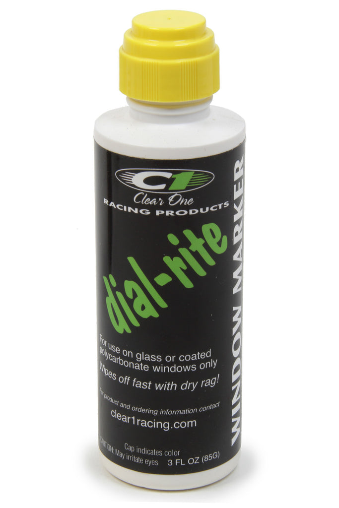 Clear One Dial-in Window Marker Yellow 3oz Dial-Rite